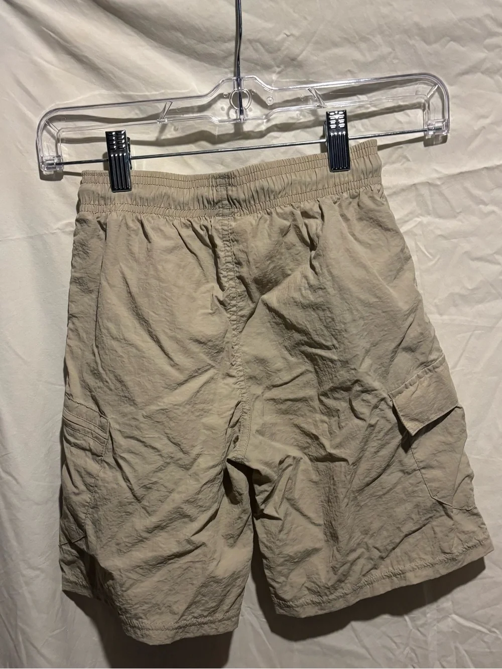 Under Armour Boy’s Beige Cargo Shorts with Black Drawcord